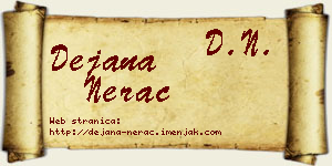 Dejana Nerac vizit kartica